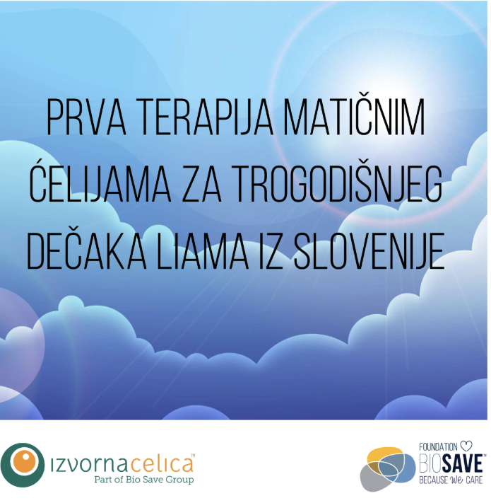 Prva terapija matičnim ćelijama za trogodišnjeg Liama iz Slovenije